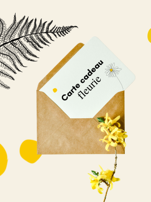 La carte cadeau fleurie !
